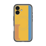 スリムプロテクションプレミアムケース with MagSafe［ オリジナル - initial color line - I orange ］