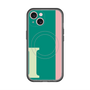 スリムプロテクションプレミアムケース with MagSafe［ オリジナル - initial color line - I green ］
