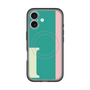 スリムプロテクションプレミアムケース with MagSafe［ オリジナル - initial color line - I green ］