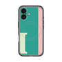 スリムプロテクションプレミアムケース with MagSafe［ オリジナル - initial color line - I green ］