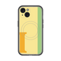 スリムプロテクションプレミアムケース with MagSafe［ オリジナル - initial color line - I yellow ］