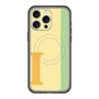 スリムプロテクションプレミアムケース with MagSafe［ オリジナル - initial color line - I yellow ］