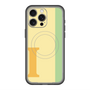 スリムプロテクションプレミアムケース with MagSafe［ オリジナル - initial color line - I yellow ］