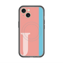 スリムプロテクションプレミアムケース with MagSafe［ オリジナル - initial color line - J pink ］