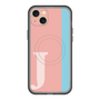スリムプロテクションプレミアムケース with MagSafe［ オリジナル - initial color line - J pink ］