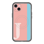 スリムプロテクションプレミアムケース with MagSafe［ オリジナル - initial color line - J pink ］
