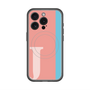 スリムプロテクションプレミアムケース with MagSafe［ オリジナル - initial color line - J pink ］