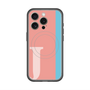 スリムプロテクションプレミアムケース with MagSafe［ オリジナル - initial color line - J pink ］