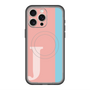スリムプロテクションプレミアムケース with MagSafe［ オリジナル - initial color line - J pink ］
