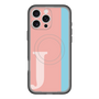 スリムプロテクションプレミアムケース with MagSafe［ オリジナル - initial color line - J pink ］
