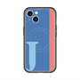 スリムプロテクションプレミアムケース with MagSafe［ オリジナル - initial color line - J blue ］