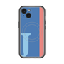 スリムプロテクションプレミアムケース with MagSafe［ オリジナル - initial color line - J blue ］