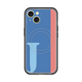 スリムプロテクションプレミアムケース with MagSafe［ オリジナル - initial color line - J blue ］