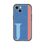 スリムプロテクションプレミアムケース with MagSafe［ オリジナル - initial color line - J blue ］