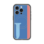 スリムプロテクションプレミアムケース with MagSafe［ オリジナル - initial color line - J blue ］
