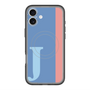 スリムプロテクションプレミアムケース with MagSafe［ オリジナル - initial color line - J blue ］