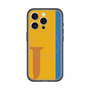 スリムプロテクションプレミアムケース with MagSafe［ オリジナル - initial color line - J orange ］