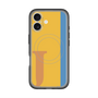 スリムプロテクションプレミアムケース with MagSafe［ オリジナル - initial color line - J orange ］