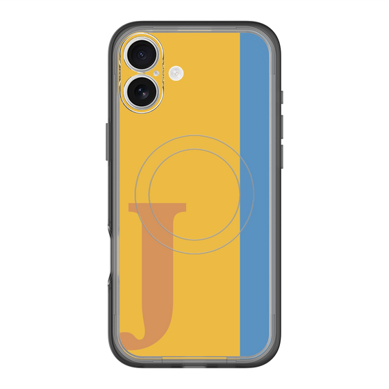 スリムプロテクションプレミアムケース with MagSafe［ オリジナル - initial color line - J orange ］