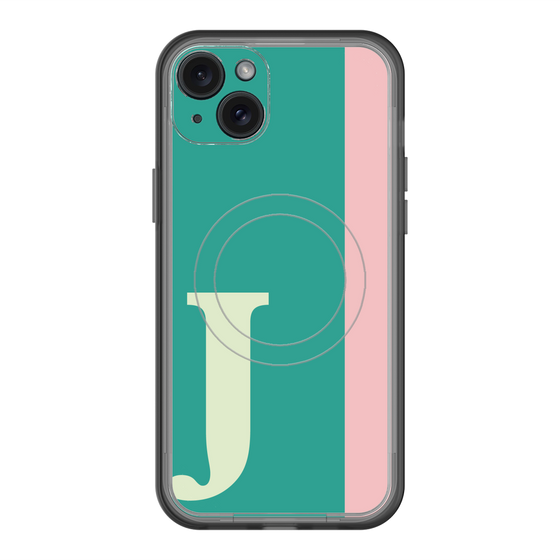 スリムプロテクションプレミアムケース with MagSafe［ オリジナル - initial color line - J green ］