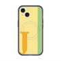 スリムプロテクションプレミアムケース with MagSafe［ オリジナル - initial color line - J yellow ］