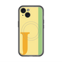 スリムプロテクションプレミアムケース with MagSafe［ オリジナル - initial color line - J yellow ］