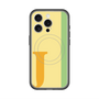 スリムプロテクションプレミアムケース with MagSafe［ オリジナル - initial color line - J yellow ］
