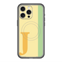 スリムプロテクションプレミアムケース with MagSafe［ オリジナル - initial color line - J yellow ］
