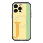 スリムプロテクションプレミアムケース with MagSafe［ オリジナル - initial color line - J yellow ］