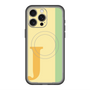 スリムプロテクションプレミアムケース with MagSafe［ オリジナル - initial color line - J yellow ］