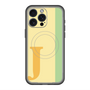 スリムプロテクションプレミアムケース with MagSafe［ オリジナル - initial color line - J yellow ］