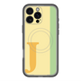スリムプロテクションプレミアムケース with MagSafe［ オリジナル - initial color line - J yellow ］