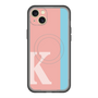 スリムプロテクションプレミアムケース with MagSafe［ オリジナル - initial color line - K pink ］