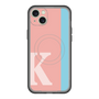 スリムプロテクションプレミアムケース with MagSafe［ オリジナル - initial color line - K pink ］
