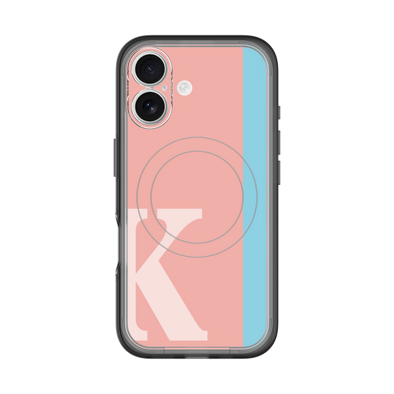 スリムプロテクションプレミアムケース with MagSafe［ オリジナル - initial color line - K pink ］