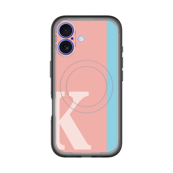 スリムプロテクションプレミアムケース with MagSafe［ オリジナル - initial color line - K pink ］