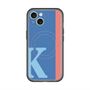 スリムプロテクションプレミアムケース with MagSafe［ オリジナル - initial color line - K blue ］