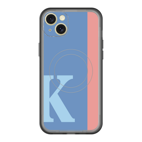 スリムプロテクションプレミアムケース with MagSafe［ オリジナル - initial color line - K blue ］