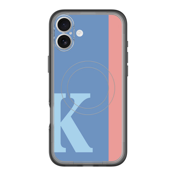 スリムプロテクションプレミアムケース with MagSafe［ オリジナル - initial color line - K blue ］
