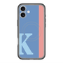 スリムプロテクションプレミアムケース with MagSafe［ オリジナル - initial color line - K blue ］