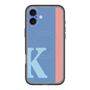 スリムプロテクションプレミアムケース with MagSafe［ オリジナル - initial color line - K blue ］