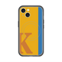 スリムプロテクションプレミアムケース with MagSafe［ オリジナル - initial color line - K orange ］