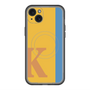 スリムプロテクションプレミアムケース with MagSafe［ オリジナル - initial color line - K orange ］