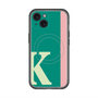 スリムプロテクションプレミアムケース with MagSafe［ オリジナル - initial color line - K green ］