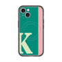 スリムプロテクションプレミアムケース with MagSafe［ オリジナル - initial color line - K green ］