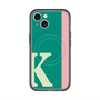 スリムプロテクションプレミアムケース with MagSafe［ オリジナル - initial color line - K green ］