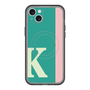スリムプロテクションプレミアムケース with MagSafe［ オリジナル - initial color line - K green ］