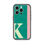 スリムプロテクションプレミアムケース with MagSafe［ オリジナル - initial color line - K green ］