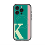 スリムプロテクションプレミアムケース with MagSafe［ オリジナル - initial color line - K green ］