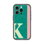 スリムプロテクションプレミアムケース with MagSafe［ オリジナル - initial color line - K green ］